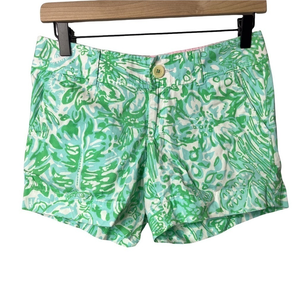 Lilly Pulitzer Callahan Shorts Green Size 00 Summer